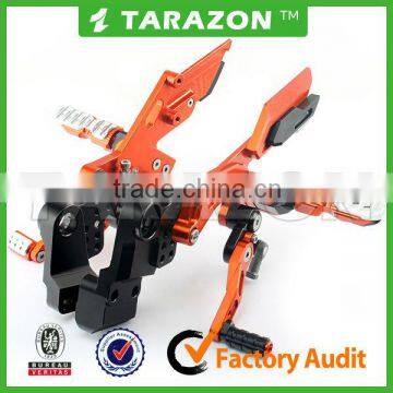 Aluminum Alloy KTM DUKE 200 Rear Sets From Tarazon in China