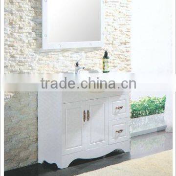 Factory Produce and Modern pvc(mdf) bathroom cabinet furniture with mirror cabinet