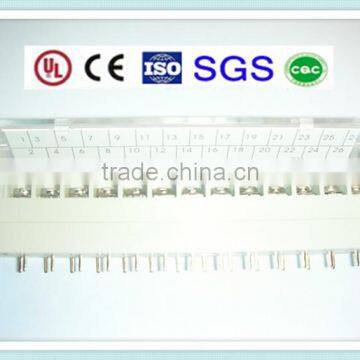 White Cream Gray Double Row Terminal Block 9.525mm Pitch