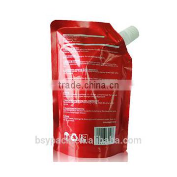 Stand up spout pouch for liquid detergent \stand up spout pouch with spout for liquid,stand up pouch with corner spout