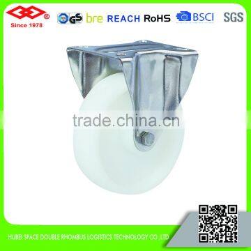 80mm-200mm Stainless steel white nylon Roller bearing caster