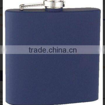 6oz trendy stainless steel coating paint flask with different color