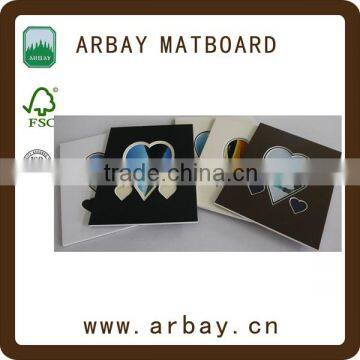 Promotional Gift Insert Photos 4x6" 1.4mm Black Heart Frame Paper Board photo-5