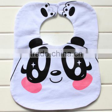 Hot selling Alibaba wholesale cheap cute pattern plain cotton white bibs