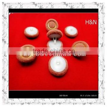 fashion garment accessory red fabric covered buttons