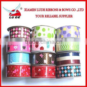 2015 Hot Sales Wholesale Patterned Grosgrain Ribbon photo-3