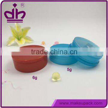 5g 6g plastic jar skin care sample packaging