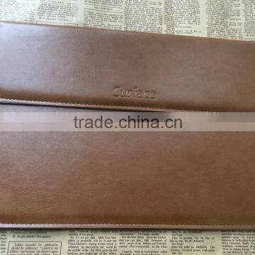 Free Sample !! Waterproof Top Class Soft PU Leather Laptop Bag for Microsoft Surface Pro4 photo-4