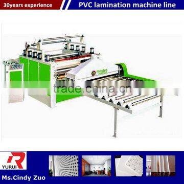 Acrylic High glossy laminating machine/pvc laminated gypsum ceiling board making machine