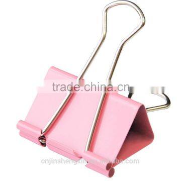 Color binder clip file clip dovetail shim purse Large Medium Small office stationery