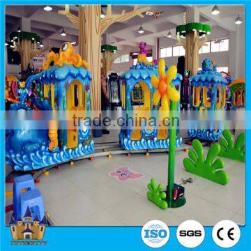 Ocean Theme Park Ride Electric Track Train For Sale , Cheap Electric Trains For Adults