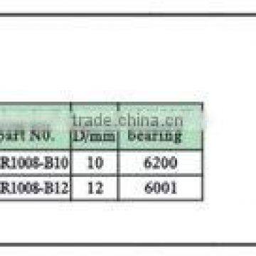 combined ceramic idler pulley