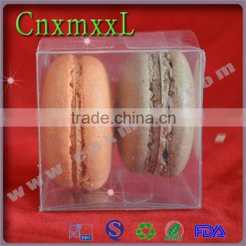 2-pack macaron clear plastic box