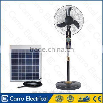 Carro Electrical 16inch 12v 15w solar panel fan with lamps DC-12V16K