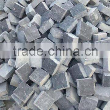 Cobble stone black basalt cobble