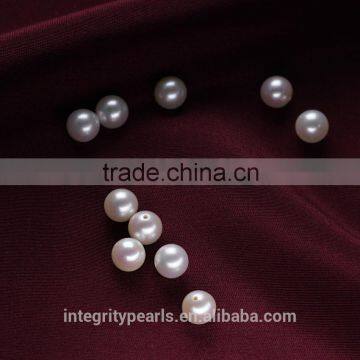 7-7.5mm AAA Perfect Round Strong Luster Natural Freshwater Loose Pearl no Holes photo-2