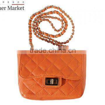 Quilted Leather Bag "Be Exclusive" With Single Handle and Cha Bag Handbags Italian Bags Genuine Leather Florence Leather Fashion photo-4