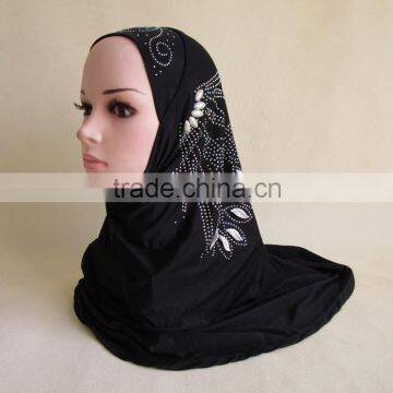 beaded hijab fashion modern shinny scarf muslim shawl hijab