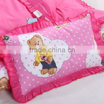 100% Cotton Infant Kindergarten Anti Kicking Sleeping Bag Quilt for Four Seasons Detachable and Washable Pink Teddy Bear