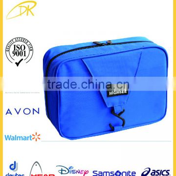 AVON Promotion cheap hanging cosmetic bag, travel cosmetic makeup bag polyester cosmetic bag