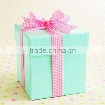 High Quality Recycled Paper Box for Gift wth Ribbon