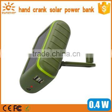 Top selling 1800Mah-5200Mah waterproof crank handle dynamo emergency power bank