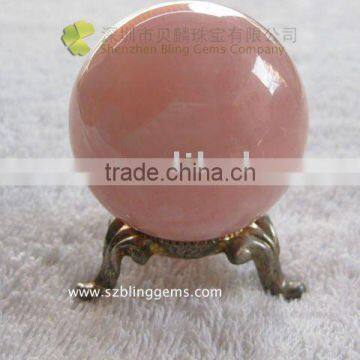 Lovely pink stone ball natural rose quartz sphere