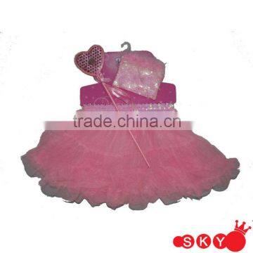 2014 Girls princess skirt with fairy wands princess dress skirt