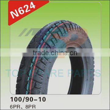 High quality motorcycle Tyre 100/90-10 8PR/6PR