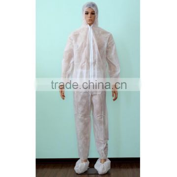 white nonwoven disposable coverall