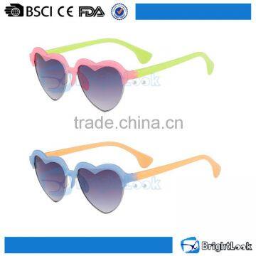 2016 Novelty candy multi-colors metal half-frame girl sunglasses