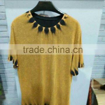 Custom OEM Printed T-shirt Tie Die Clothing Tie-dye Men T-shirt in Bandhnu Printing and Dyeing Tees