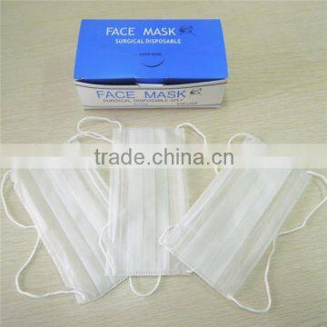 Disposable PP nonwoven 3 ply earloop face mask