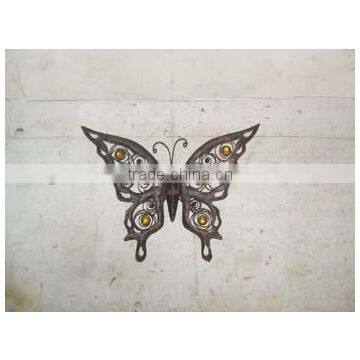 wrought iron handicrafts jewelry Wall Decor Outdoor Outdoor Room Garden beautiful small metal butterfly