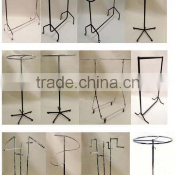 Wholesale Chrome Plating Garment Display Metal Rack