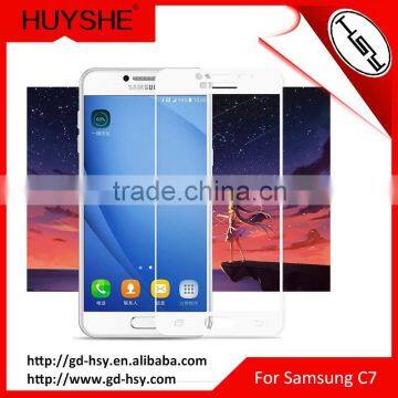 HUYSHE anti-explosion tempered 2.5D full cover glass 0.3mm screen protector for Samsung Galaxy C7