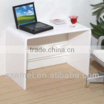 Bespoke Exquisite White Acrylic Computer Desk Table