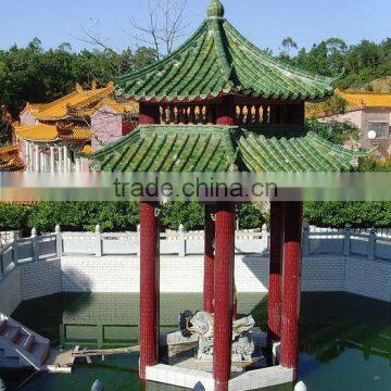 Chinese garden gazebo pavillion glazed roof tile