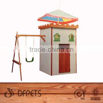 Castle Playhouse With Swing and Sunshade DFP009