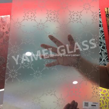 acid etched pattern glass