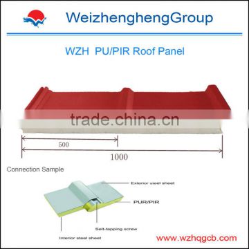 pu sandwich panel / sandwich panel / polyurethane sandwich roof panel