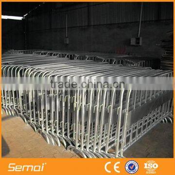 Welded Tubular Galvanized Crowd Control Barrier