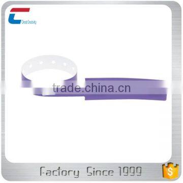 disposable PVC bracelet RFID wristband for amusement park