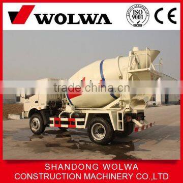 mini concrete mixer with truck chassis for sale