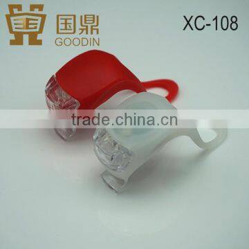 Silicon Small LED Button Battery Operated Flashing Led Light Bicycle Set photo-2