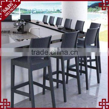 Wholesale Bar Furniture Stackable Wicker Woven Used Commercial Bar Stools photo-2