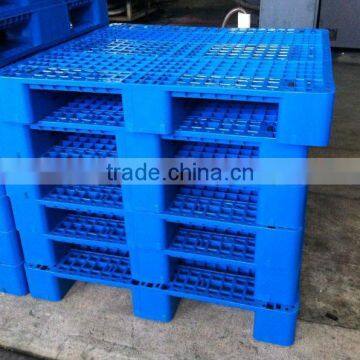 HDPE Or PP Rack Factory Euro Plastic Pallet Mesh Three Skids in Warehouse photo-2