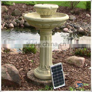 Resin Tier Garden Water Solar Pump Garden Fountain