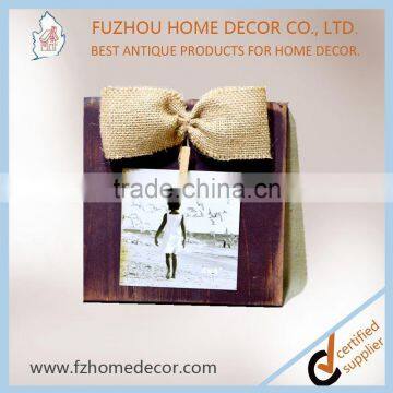 Fashion New Style Antique Wooden Frame With Hemp Rope and Wood Clips Decor of Metal Letter photo-5