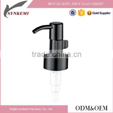 Supplier black plastic dispenser lotion pump with clamp